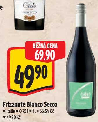 Frizzante Bianco Secco, 0,75 l