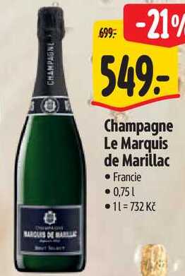 Champagne Le Marquis de Marillac, 0,75 l