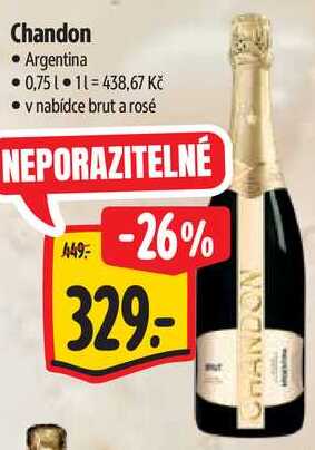Chandon, 0,75 l
