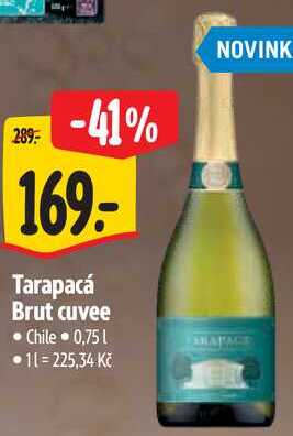 Tarapacá Brut cuvee, 0,75 l