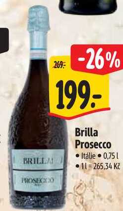 Brilla Prosecco, 0,75 l
