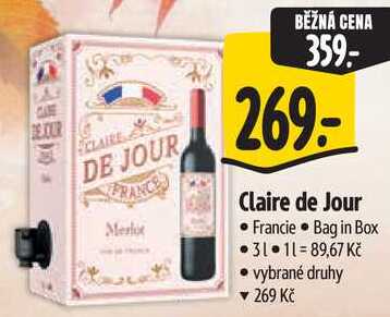 Claire de Jour, 3 l