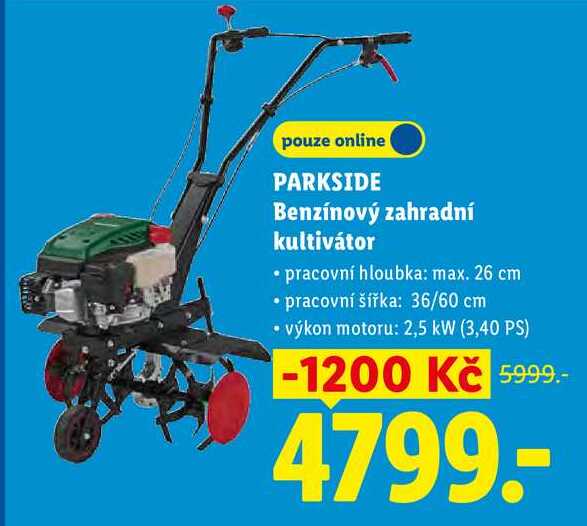 PARKSIDE Benzínový zahradní kultivátor 