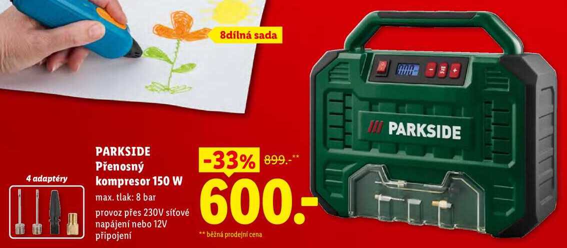 PARKSIDE Přenosný kompresor 150 W