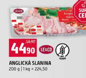 LE&CO ANGLICKÁ SLANINA 200 g