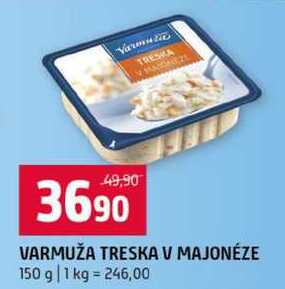 VARMUŽA TRESKA V MAJONÉZE 150 g 