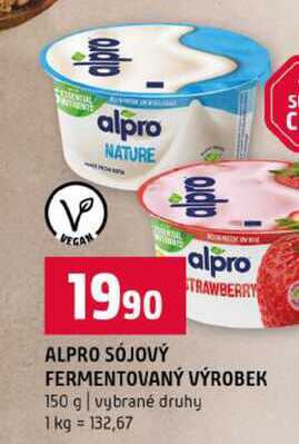 ALPRO SÓJOVÝ FERMENTOVANÝ VÝROBEK 150 g vybrané druhy