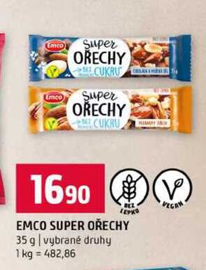 EMCO SUPER OŘECHY 35 g vybrané druhy 