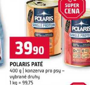 POLARIS PATÉ 400 g konzerva pro psy vybrané druhy