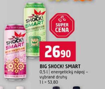 BIG SHOCK! SMART 0,5l energetický nápoj vybrané druhy