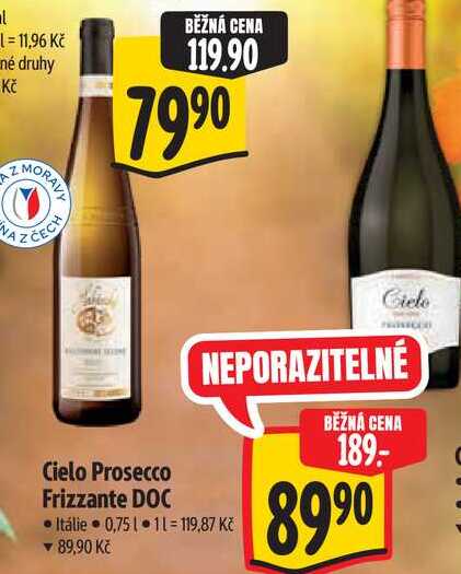  Cielo Prosecco Frizzante DOC 0,75 l