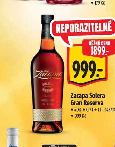 Zacapa Solera Gran Reserva 40% 0,71