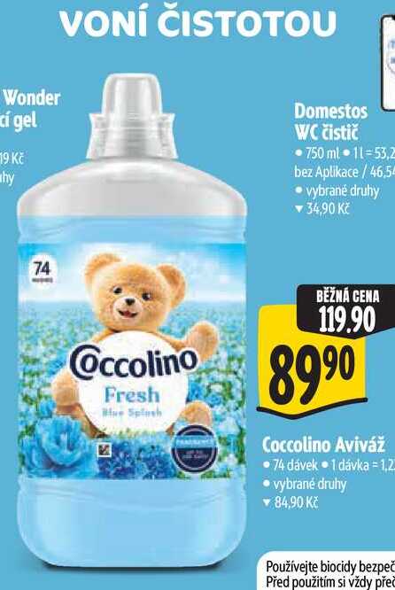 Coccolino Aviváž 74 dávek