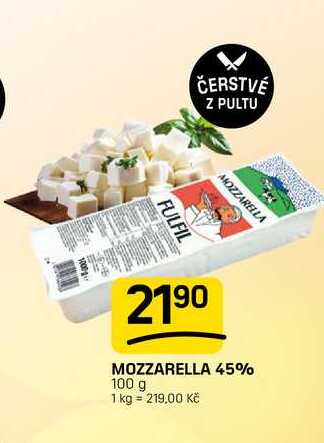 MOZZARELLA 45% 100 g