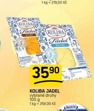 KOLIBA JADEL vybrané druhy 100 g 