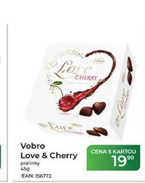 Vobro Love & Cherry pralinky 45g