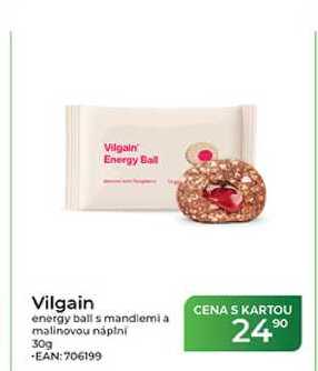 Vilgain energy balls mandlemi a malinovou náplní 30g
