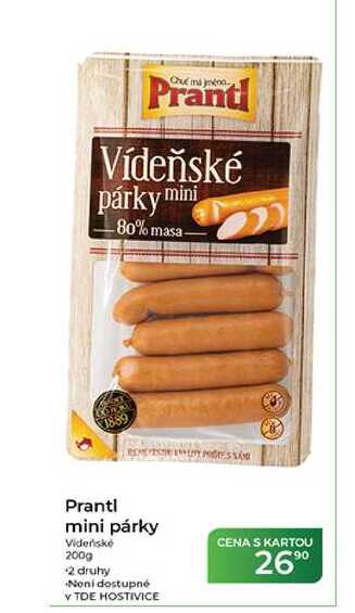 Prantl mini párky Vídeňské 200g
