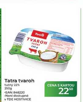 Tatra tvaroh tučný 22% 250g