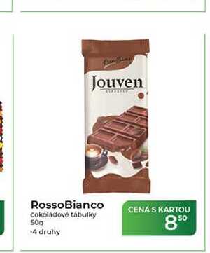 RossoBianco čokoládové tabulky 50g g