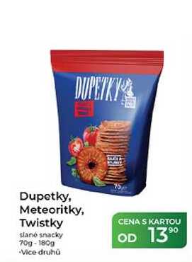 Dupetky, Meteoritky, Twistky slané snacky 70g-180g