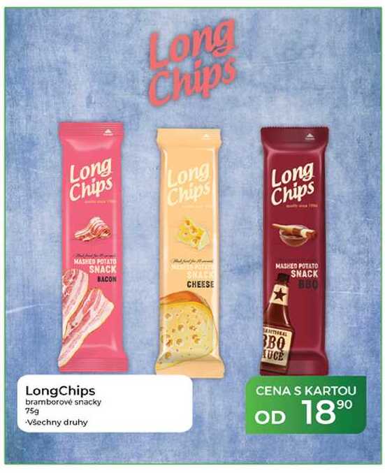LongChips bramborové snacky 75g