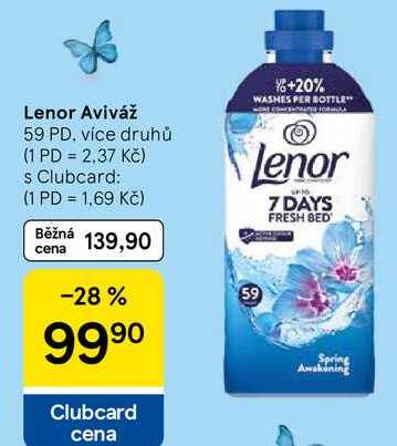 Lenor Aviváž, 59 PD, více druhů