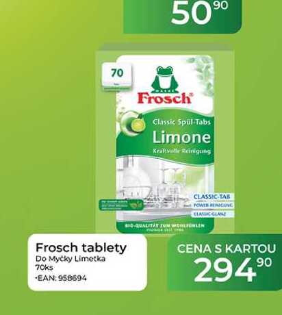 Frosch tablety Do Myčky Limetka 70ks