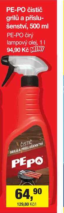 PE-PO čistič grilů a příslušenství, 500 ml