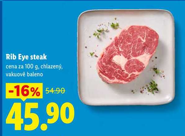 Rib Eye steak, cena za 100 g