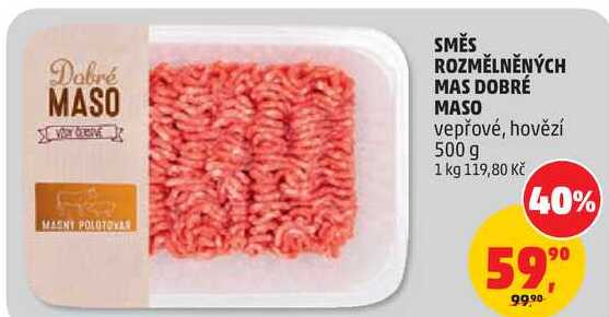 SMĚS ROZMĚLNĚNÝCH MAS DOBRÉ MASO vepřové, 500 g 