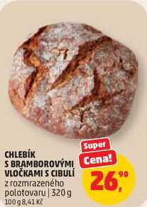 CHLEBÍK S BRAMBOROVÝMI VLOČKAMI S CIBULÍ, 320 g