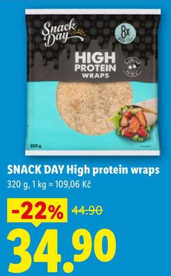 SNACK DAY High protein wraps, 320 g