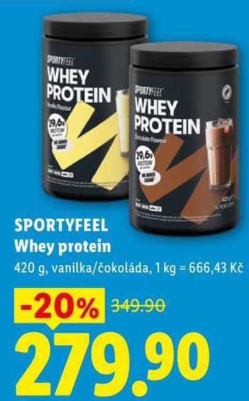 SPORTYFEEL Whey protein, 420 g