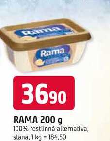 RAMA 200 g 100% rostlinná alternativa, slaná