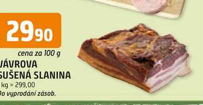 JÁVROVA SUŠENÁ SLANINA 100g
