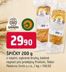 ŠPIČKY 200 g s náplní, vybrané druhy