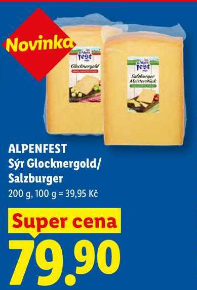 ALPENFEST Sýr Glocknergold/Salzburger, 200 g