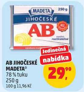MADETA JIHOČESKÉ AB, 250 g