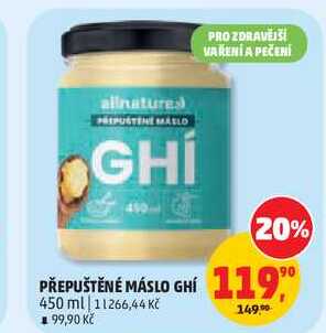 PŘEPUŠTĚNÉ MÁSLO GHÍ, 450 ml