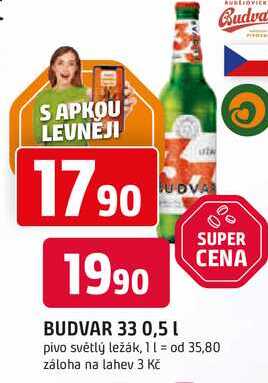 BUDVAR 33 0,5l