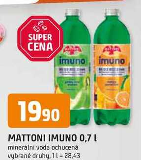 MATTONI IMUNO 0,7 L