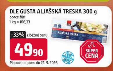 DLE GUSTA ALJAŠSKÁ TRESKA 300 g