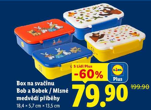 Box na svačinu Bob a Bobek / Mlsné medvědí příběhy 