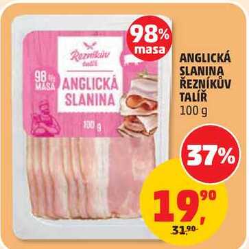 ANGLICKÁ SLANINA ŘEZNÍKŮV TALÍŘ, 100 g