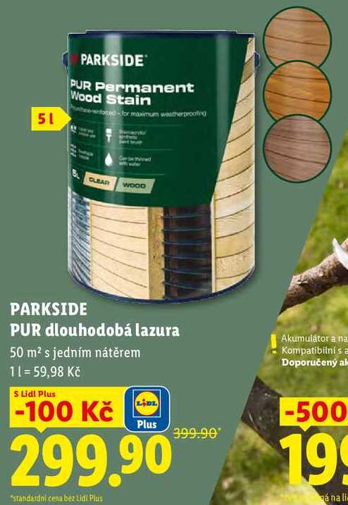 PARKSIDE PUR dlouhodobá lazura, 5 l