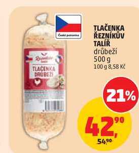 TLAČENKA ŘEZNÍKŮV TALÍŘ drůbeží, 500 g