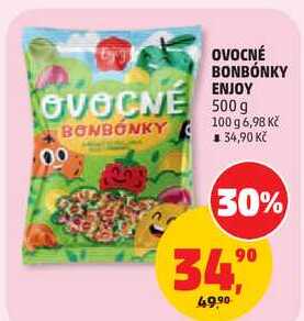 OVOCNÉ BONBÓNKY ENJOY, 500 g 