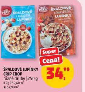 ŠPALDOVÉ LUPÍNKY CRIP CROP různé druhy, 250 g
