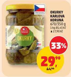 OKURKY KARLOVA KORUNA, 670/350 g